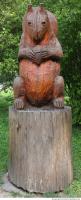 wooden statue animal 0002